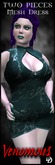 Dare Designs: Venomous - teal mesh dress