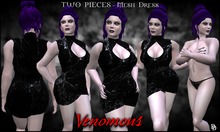 Dare Designs: Venomous - black mesh dress