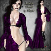 ~Black Arts~Lavinia Velvet Dress in Purple