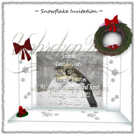 SnowFlake Invitation