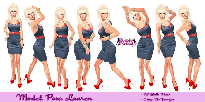 PURPLE POSES LAUREN - Model Poses
