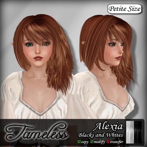 Tameless Hair Alexia (petite) - Blacks and Whites