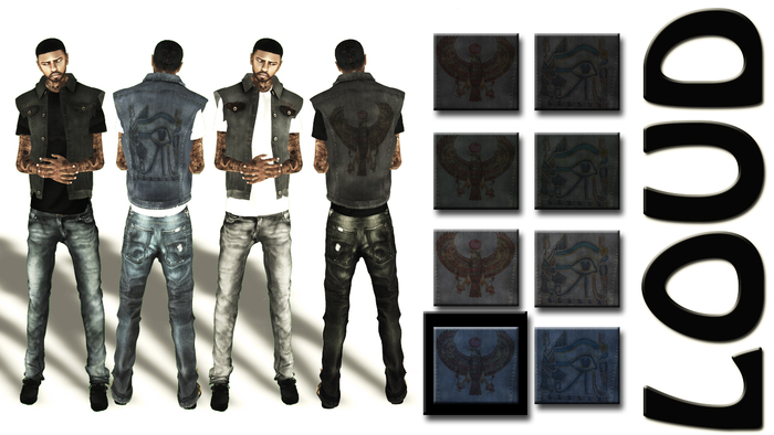 LOUD True Eagle Regular Denim Vest