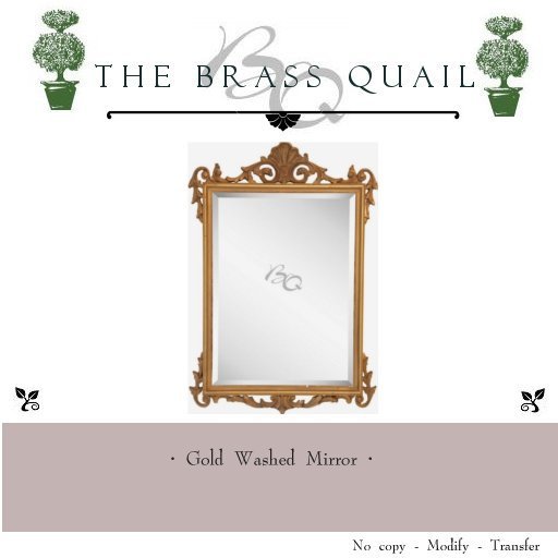 ·Gold Washed Mirror·  