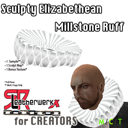 *SRL -  Sculpty Elizabethean Millstone Ruff (box)
