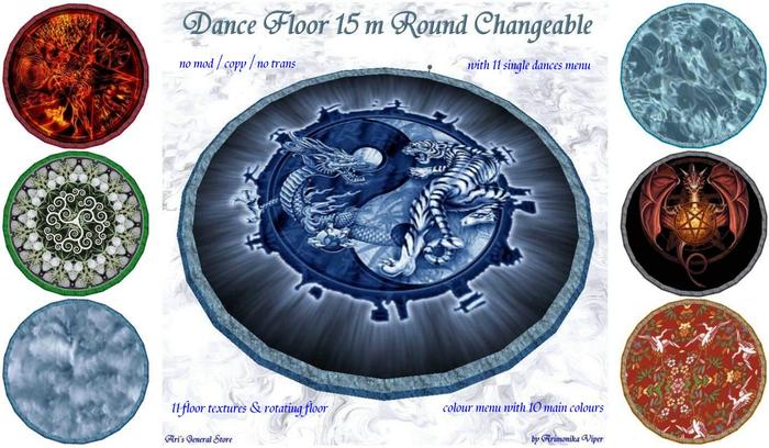 Ari's dance floor (dance floor 15m round changeable)