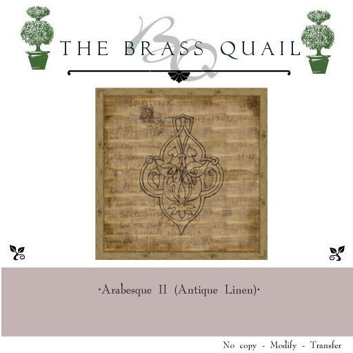 ·Arabesque II (Antique Linen)·  