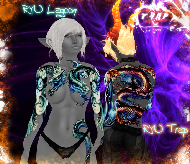 [][]Trap[][] Ryu Lagoon/Trap Full Body Dragon tattoo