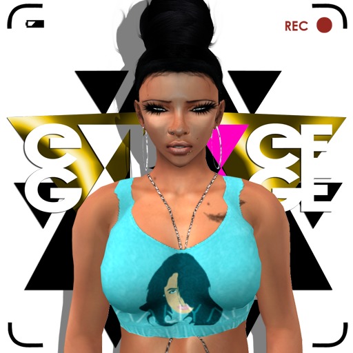 G A R B A G E - Aaliyah top *turquoise*