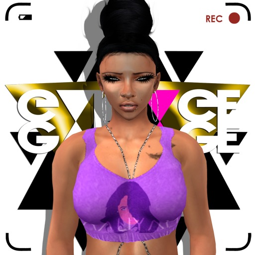 G A R B A G E - Aaliyah top *purple*