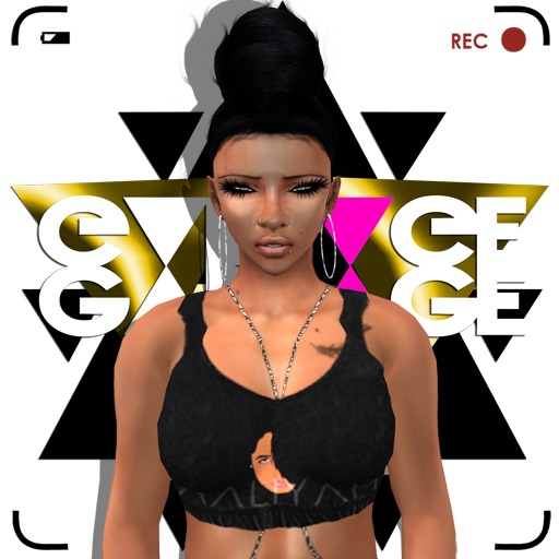 G A R B A G E - Aaliyah top *black*