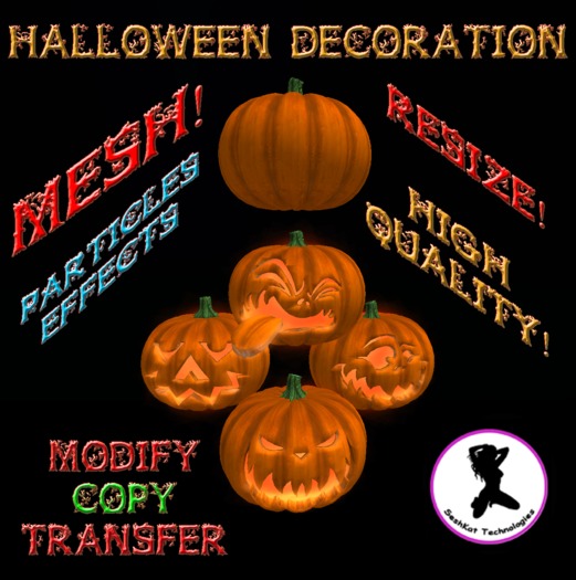 SeshKat Halloween mesh decoration