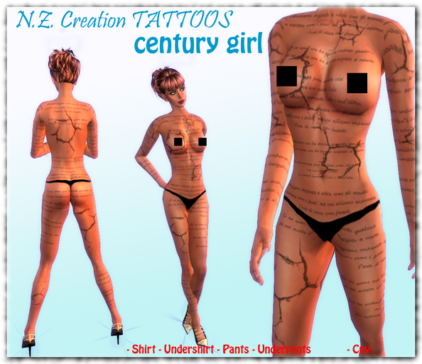 Century Girl tattoo