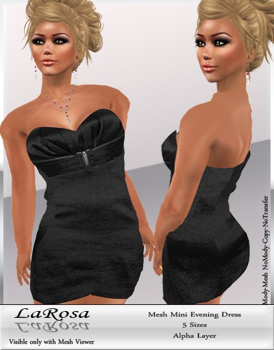 LaRosa Mesh Mini Dress Devil