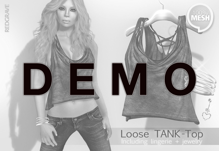 [DEMO] MESH - Loose-Tanktop Vintage - Dark - REDGRAVE