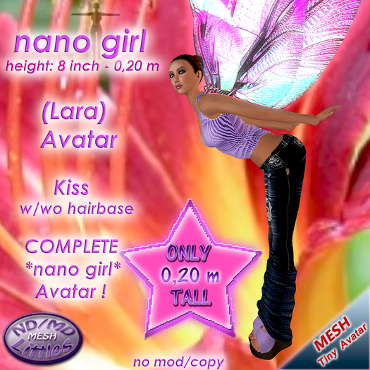 ND/MD nano girl (Lara kiss) - complete tiny Avatar