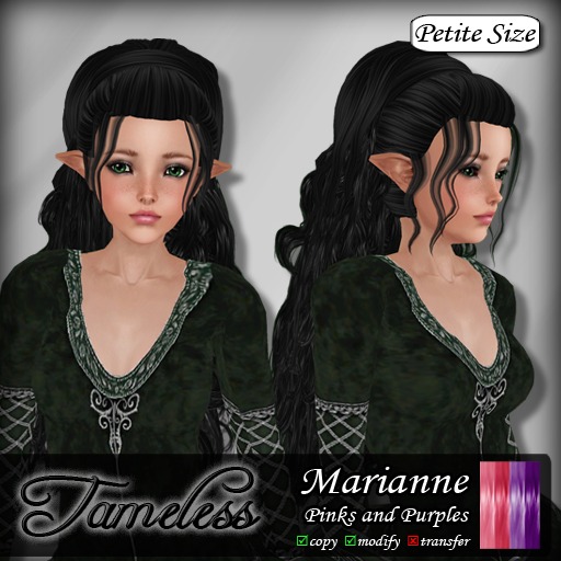 Tameless Hair Marianne (petite) - Pinks and Purples