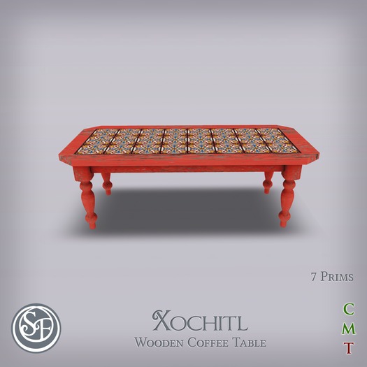 .:SF:. "Xochitl" Wooden Coffee Table
