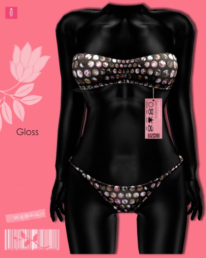 **SHINE** Mesh Bikini/Gloss 