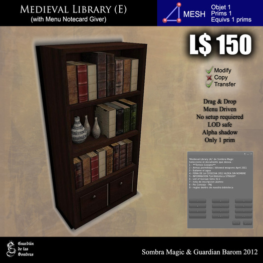 LOW PRIM - Medieval library (E) [G&S]