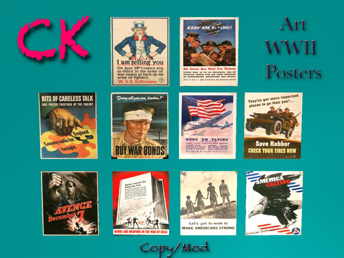 ^CK^ Art- WWII Posters Set (boxed)