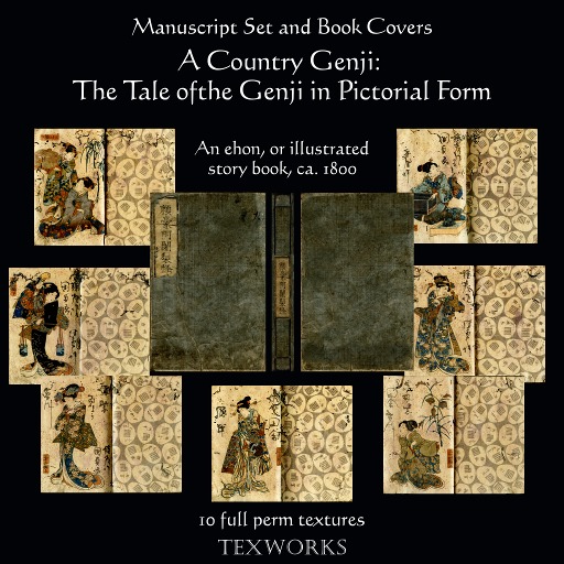 MD Ehon Tales of the Genji, 1800 (Boxed) 