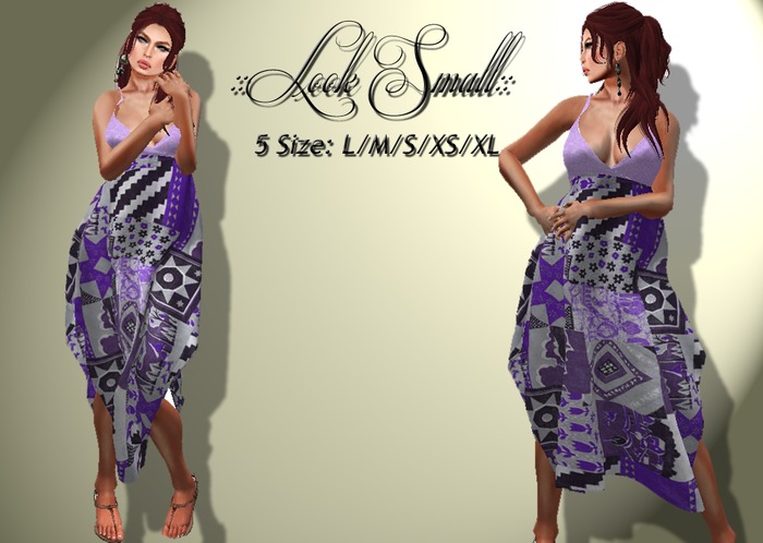::Look Small::Mesh_Hanki_Maxi_Dress Lavander