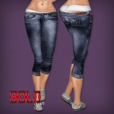 jeans capri sexy Purple