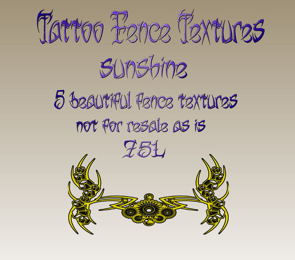 tattoo fences  sunshine