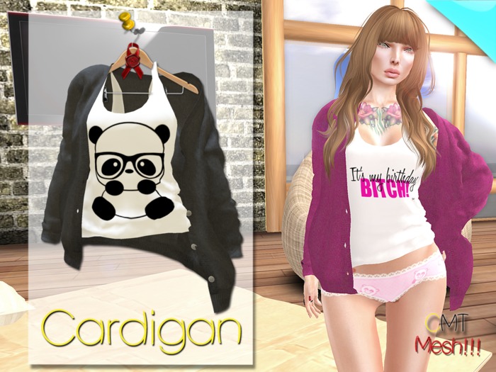 .::[NerdMonkey*Clothes] - [Cardigan panda]::. 