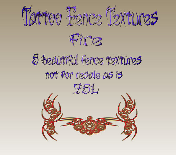 tattoo fences  fire