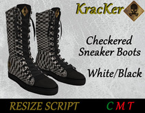 Kracker Sneaker Boots White/Black