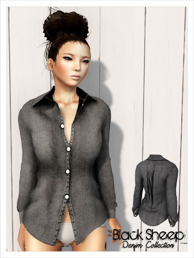 [BS] Denim Shirt - Black