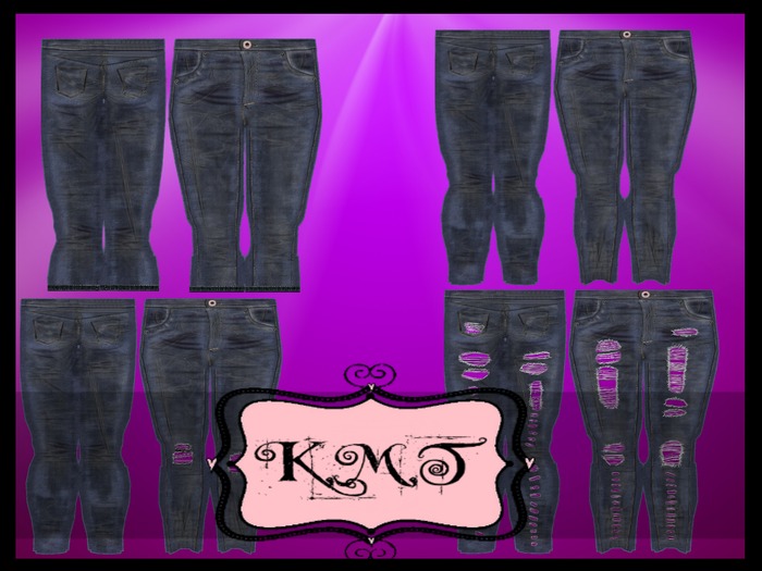 .:::K,M,T:::.Rass Creation 4 Style Blue Denim Jeans 