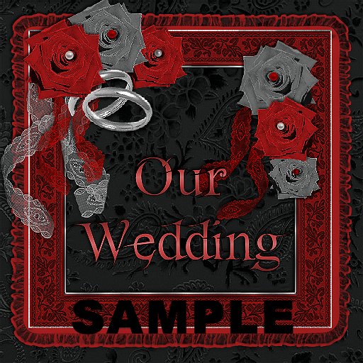 Boxed Gothic Wedding 2  Photo Album