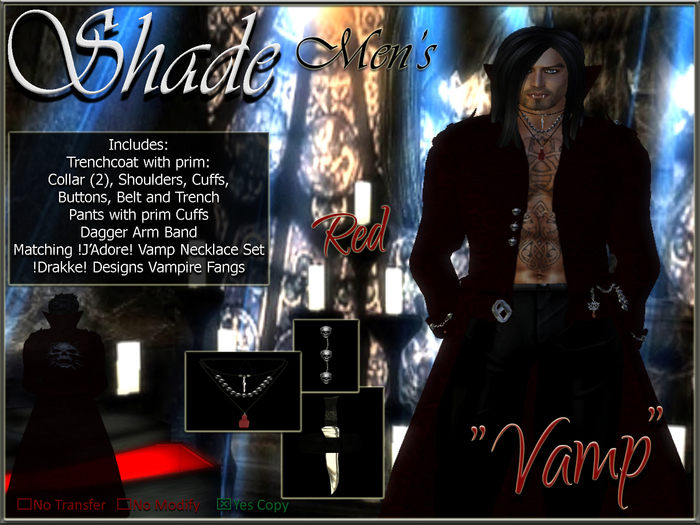 !SHADE! "Vamp" Men's Red