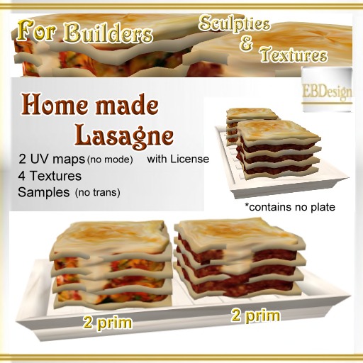 EBDesign - Home made Lasagne vegetable & bolognese