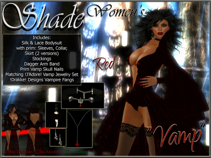 !SHADE! "Vamp" Women's Red