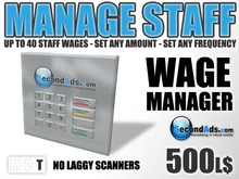 SecondAds Wage Manager (Transfer Edition) - Pay Staff Wages & Salaries