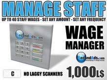 SecondAds Wage Manager (Copy Edition) - Pay Staff Wages & Salaries