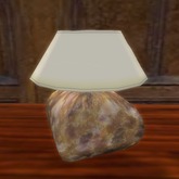 1-prim Table Lamp, Brown Ceramic Square Base