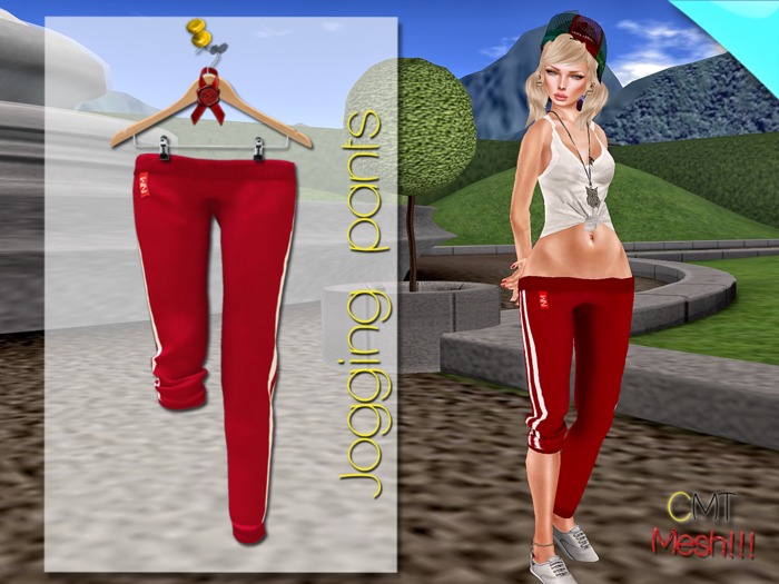 .::[NerdMonkey*Clothes] - [Jogging pants red]::. 