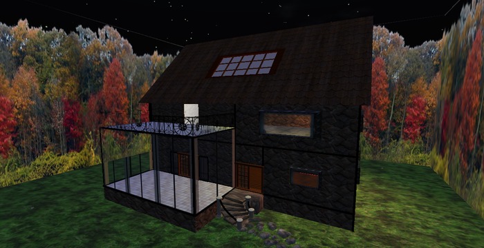 Two Story Stone House Packaged