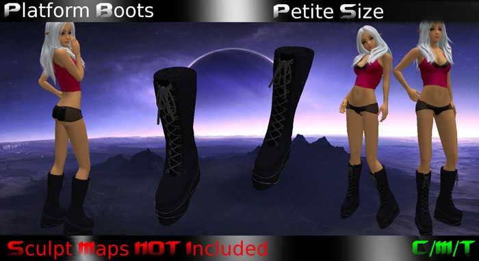 EVO - Platform Boots Petite Boxed 