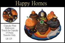 H.Homes ~ Halloween Cupcake Plate ~ Halloween Party Food