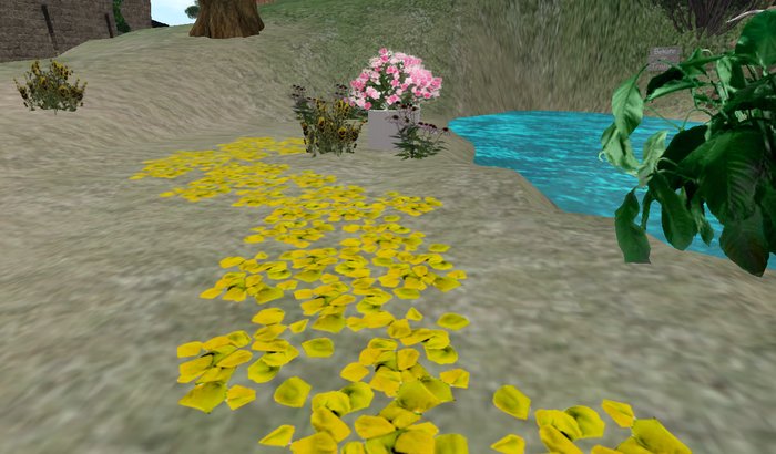Dreamscape Rose petals yellow for pathways and carpets Weddings & Romance
