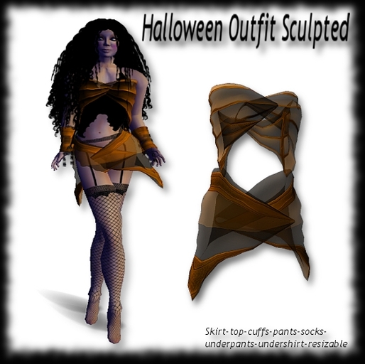 --NEW-- Halloween Outfit Sculpted Costume