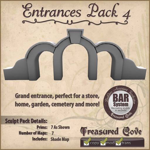 -TC- Entrances Pack 4 Clearance Priced