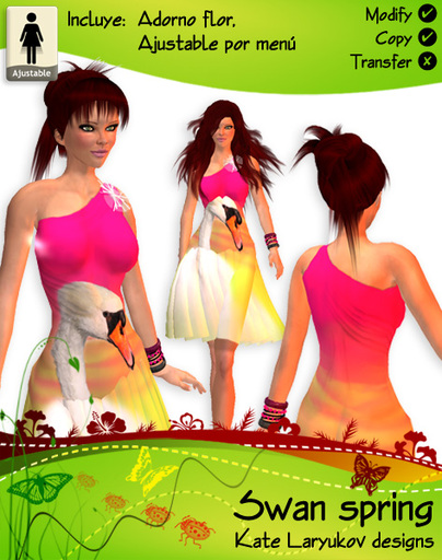 [K's K] Swan spring dress
