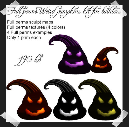 Full Perms Weird pumpkins kit for builders